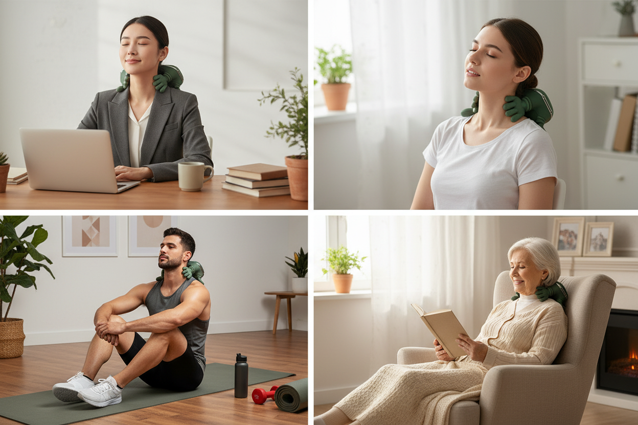 Perfect gift idea - premium heated neck shoulder massager